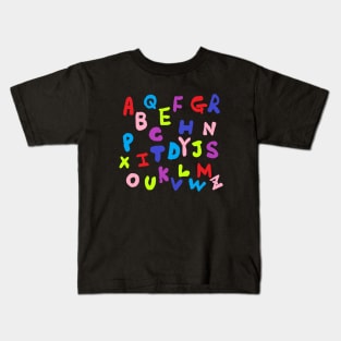 alphabet pattern Kids T-Shirt